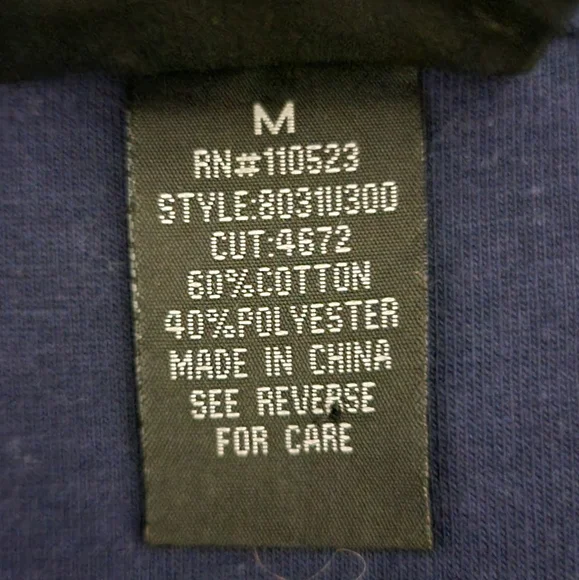 LA Kitty Size Medium Trendy Stylish Floral Blue and White Lightweight Pea Coat - Picture 9 of 10